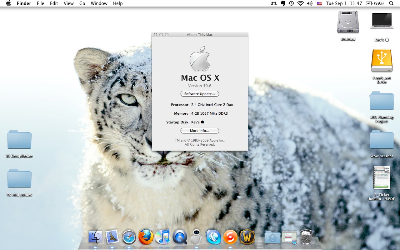 mac os x version 10.6 3 snow leopard system requirements